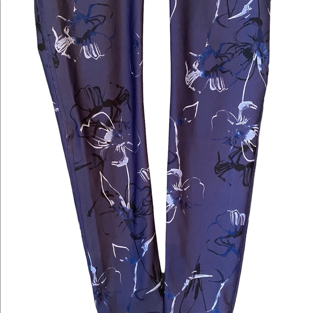 Fabletics High Waisted Purple Designed Leggings - image 3
